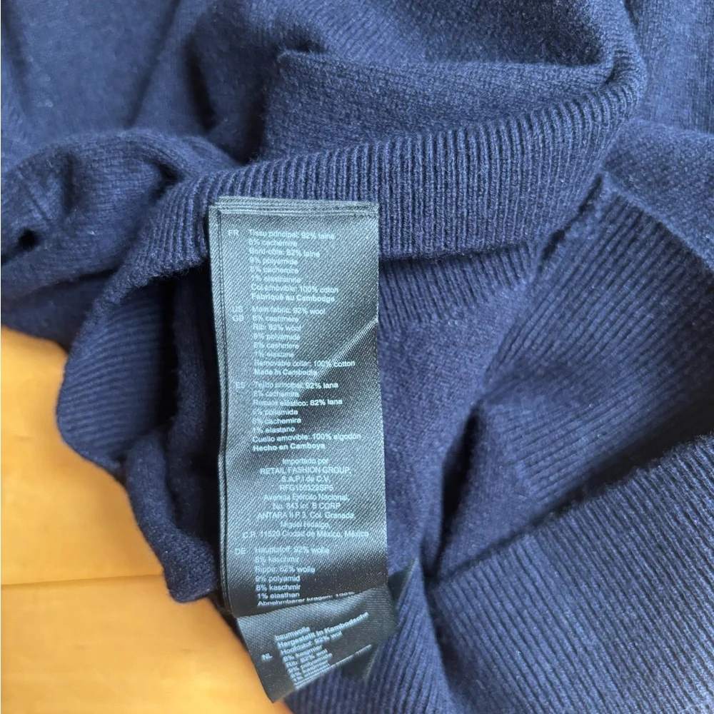 Sandro Isaure Sweater with Detachable White Ruffle Collar - Picture 12 of 12